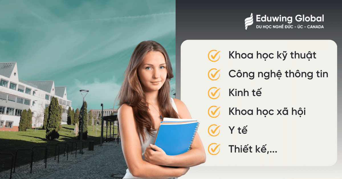 Ngành học tại Fachhochschule rất đa dạng và phong phú