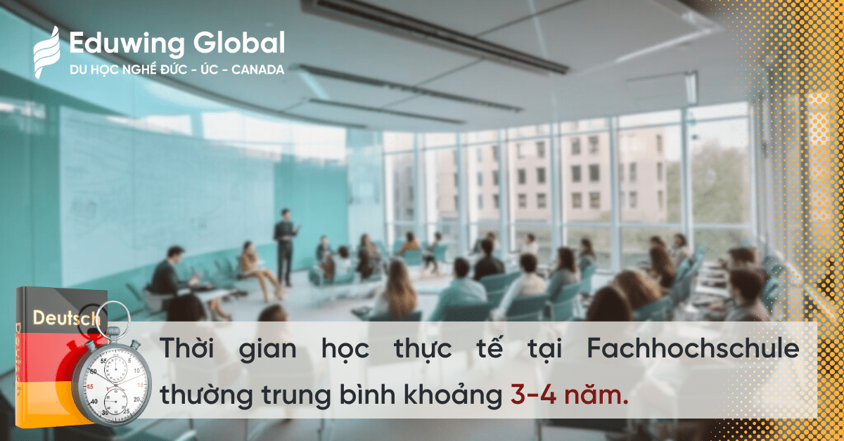 Thời gian đào tạo tại trường Đại học Khoa học Ứng dụng Fachhochschule