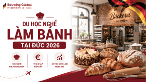 Chương trình du học nghề làm bánh tại Đức năm 2026 với thu nhập hấp dẫn và lộ trình chuyên nghiệp.