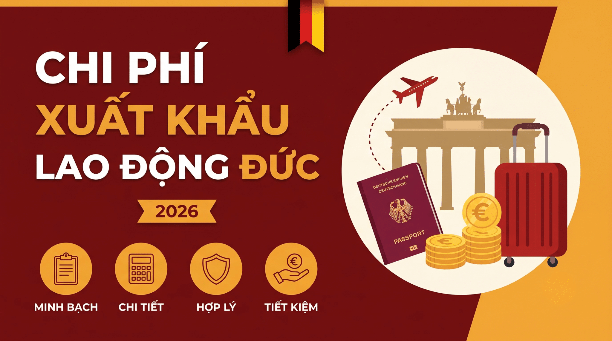 Lộ trình và chi phí xuất khẩu lao động Đức